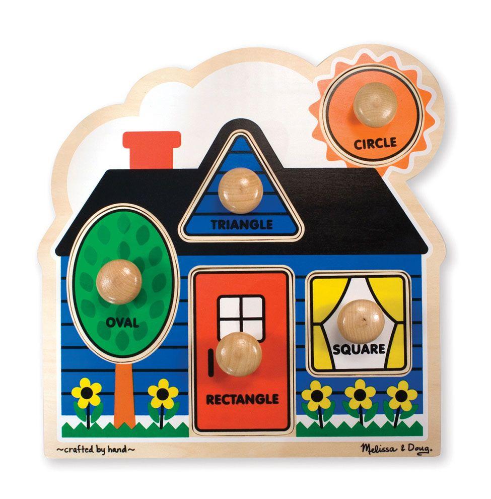 Melissa & Doug Jumbo Knob Puzzle First Shapes