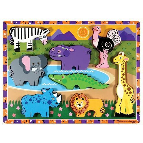 Melissa & Doug Safari Animals Chunky Puzzle
