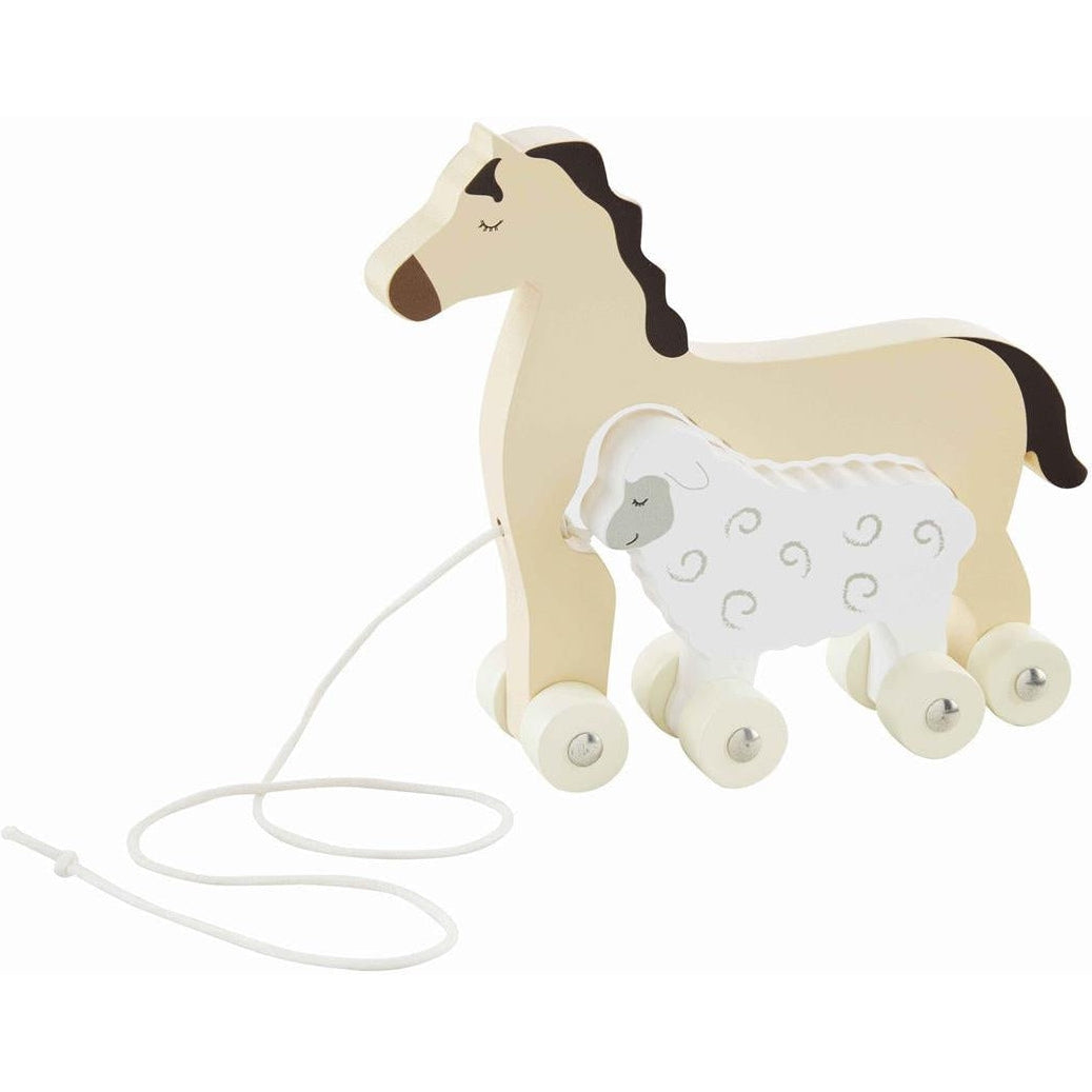Mud Pie Horse Farm Rolling Wood Toys