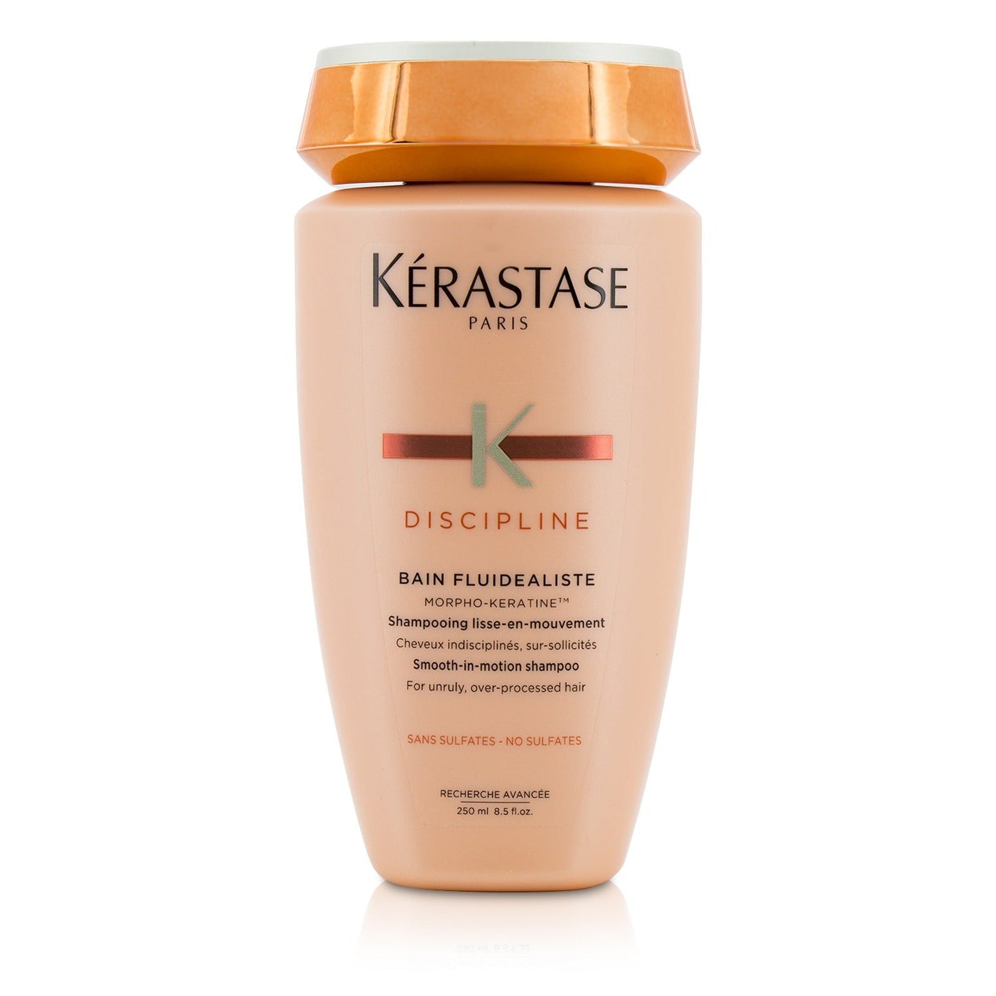 Kerastase Discipline Bain Fluidealiste Smooth-In-Motion Sulfate Free Shampoo - For Unruly, Over-Processed Hair (New Packaging)
