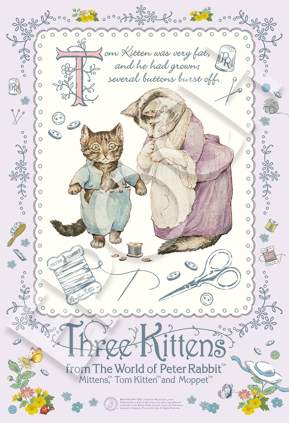 300 Piece Jigsaw Puzzle Peter Rabbit Kitten Tom™ And Mrs. Tabitha (26X38Cm)