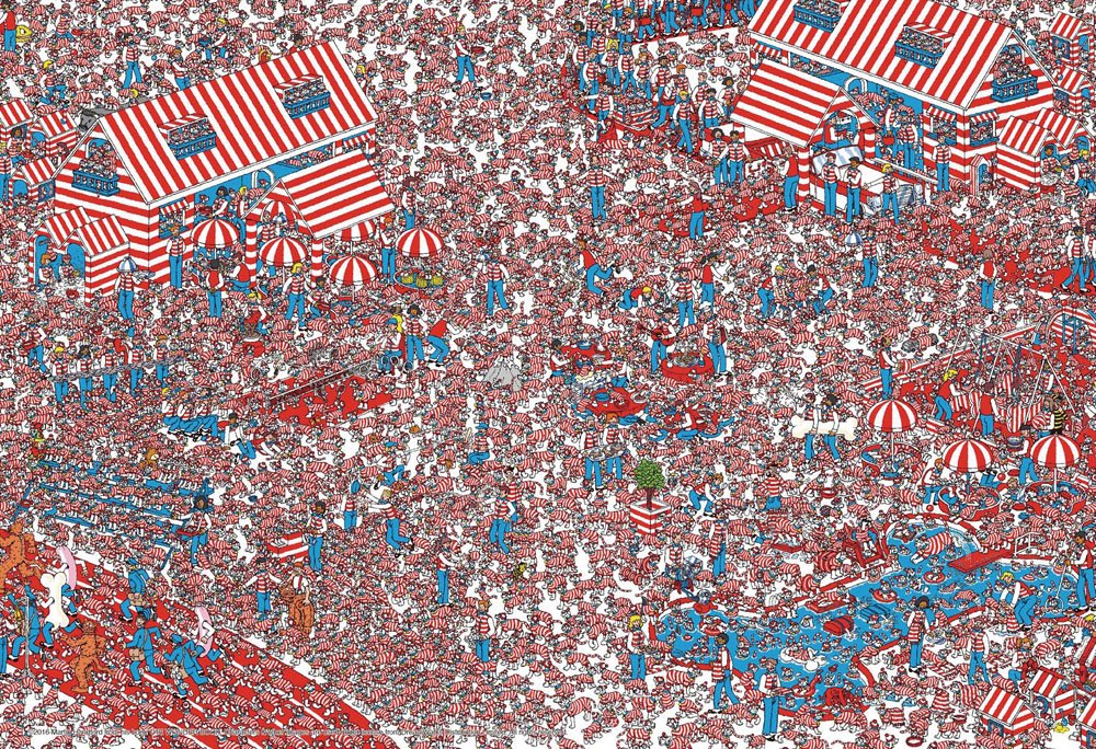 Beverly Jigsaw Puzzle 40-004 Where's Wally? Woof Of The country (40 L-Pieces) Kid Puzzle