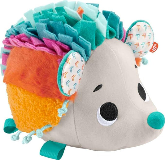 Fisher-Price Newborn Plush Toy with Sounds and Sensory Details for Babies