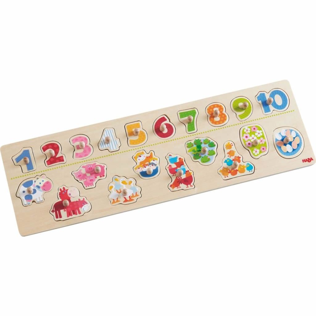 Haba Clutching Puzzle Animals By Number