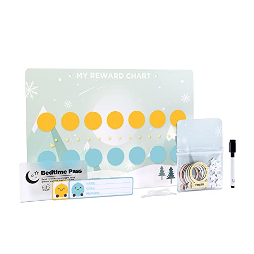 LittleHippo Magnetic Star Reward and Behavior Chart for Sleep & Potty Training, Chore and Behavior Chart