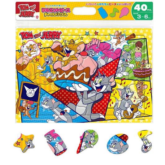 TENYO Bc40-800 Jigsaw Puzzle Tom And Jerry Always Causing A Ruckus 40 Pieces Child Puzzle