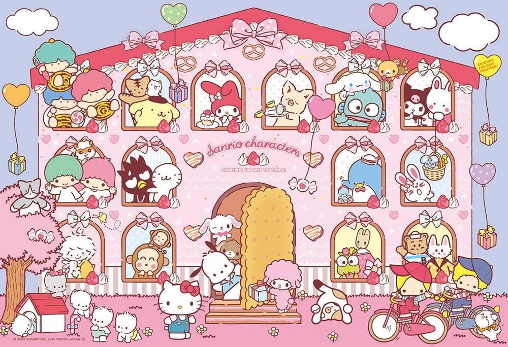 BEVERLY 83-120 Jigsaw Puzzle Sanrio Characters Sweets House 300 Pieces