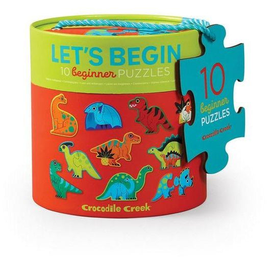Crocodile Creek Let's Begin 2-pc Puzzle- Dinosaur