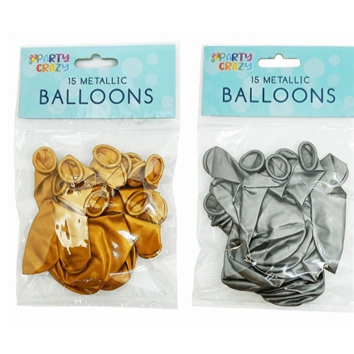 Party Crazy 10 Metallic Balloons