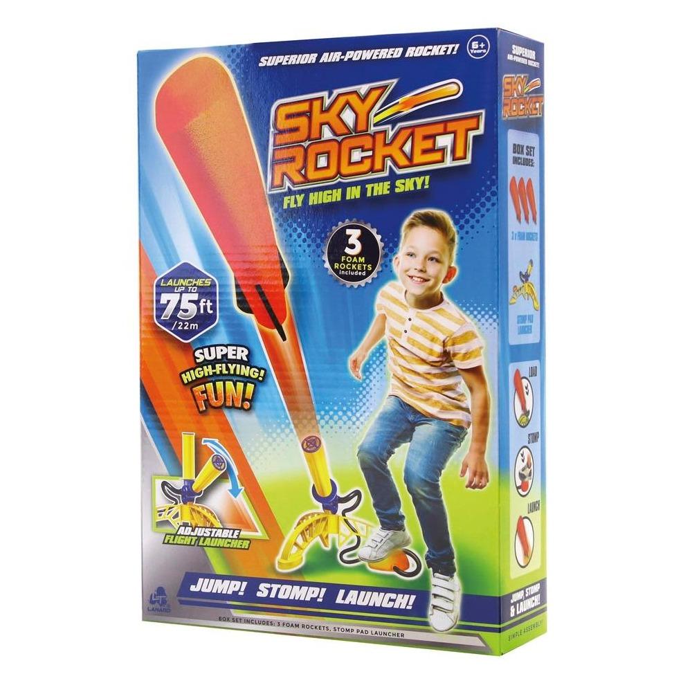 Lanard Sky Rocket, Jump, Stomp, Launch, Air Powered