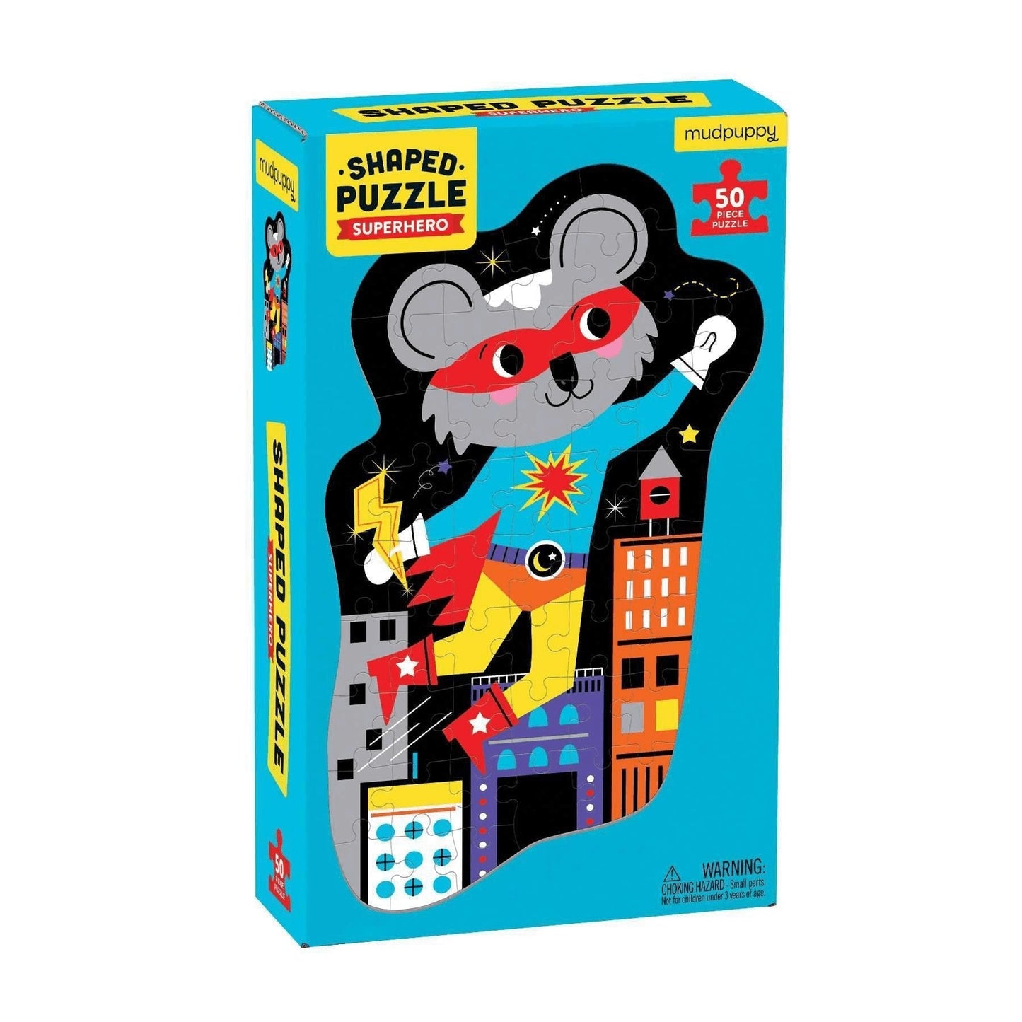 Mudpuppy 50 Piece Shaped Character Puzzle Superhero