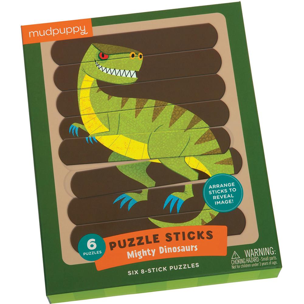Mudpuppy Puzzle Sticks Mighty Dinosaurs - Tadpole