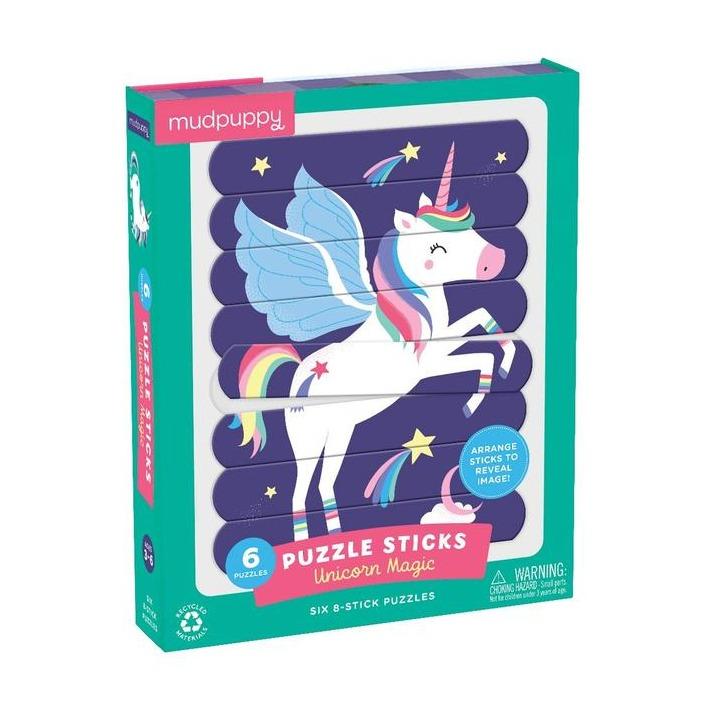 Mudpuppy Puzzle Sticks Unicorn Magic
