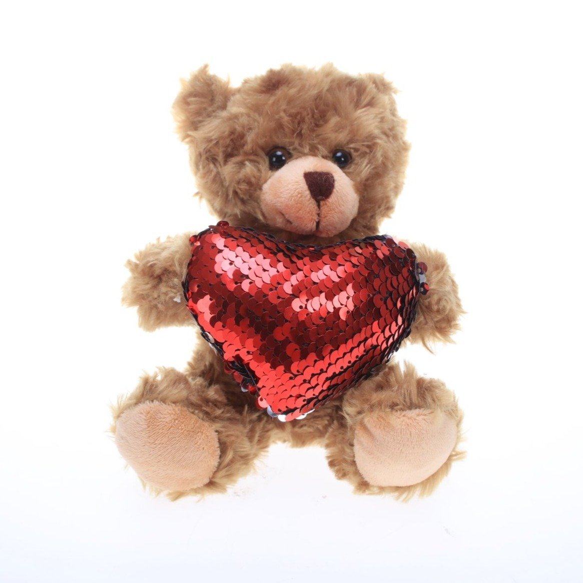 Valentine Bear with Sequin Heart - Tadpole
