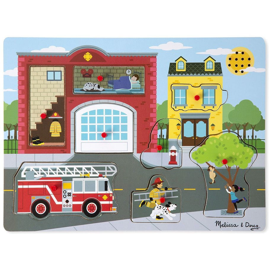 Melissa & Doug Sound Puzzle Around the Fire Station