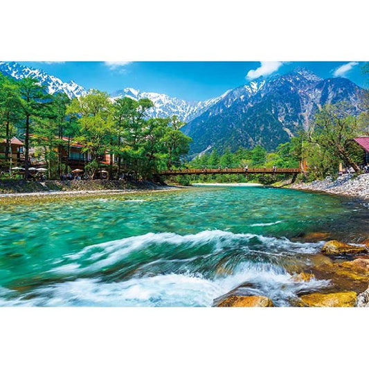 1000 Piece Jigsaw Puzzle Clear Stream And Hotaka Mountains -Nagano- (50 X 75Cm)