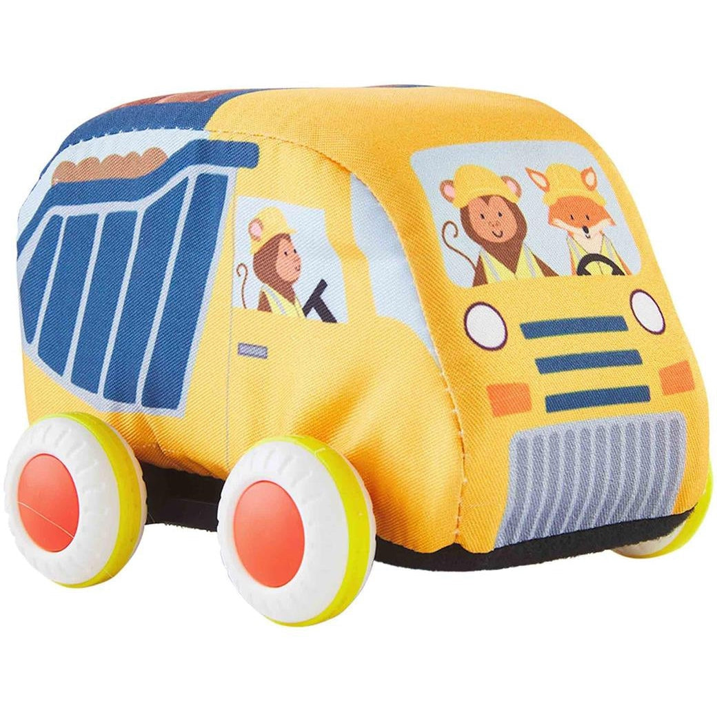 Mud Pie Dump Truck Plush Pull Back Car