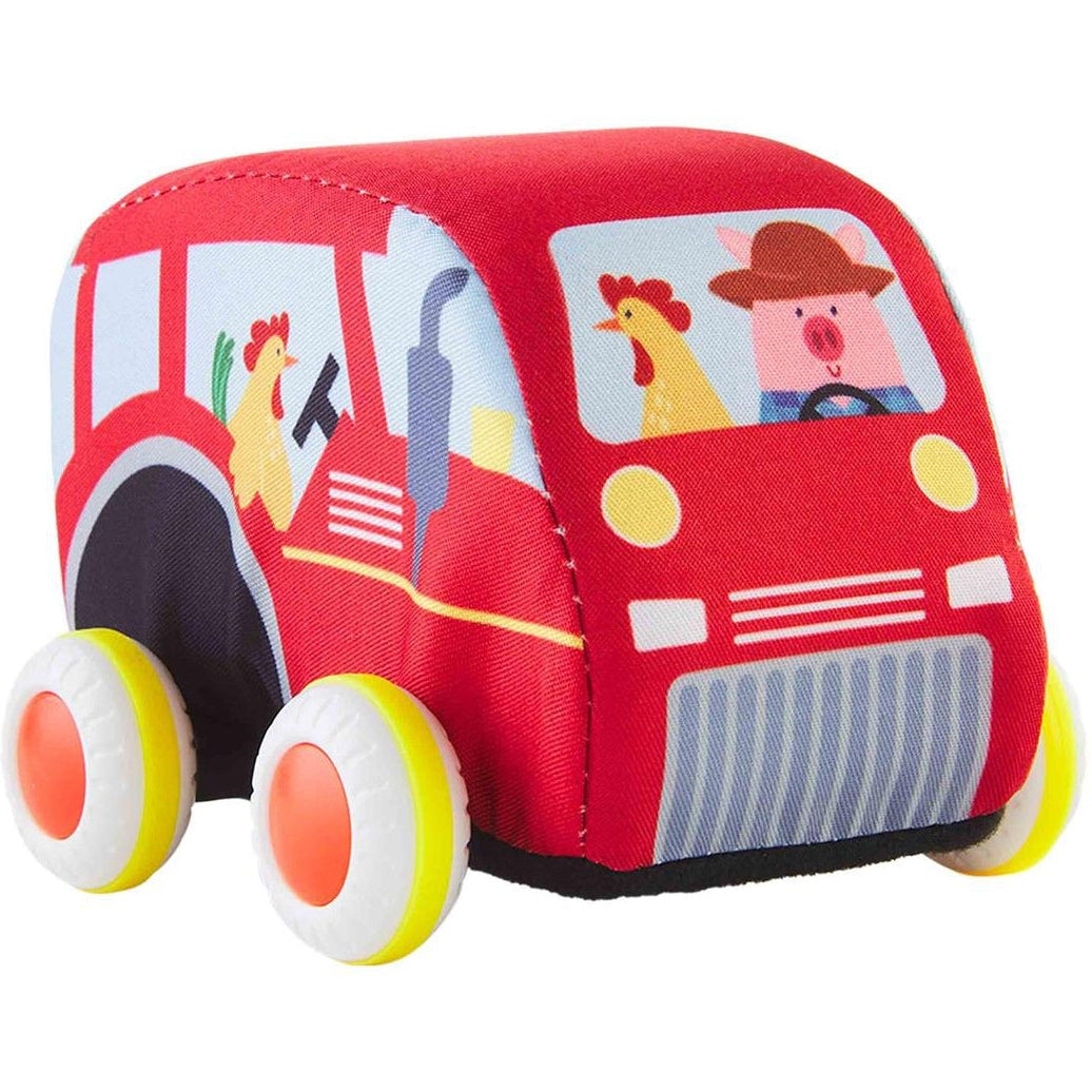 Mud Pie Tractor Plush Pull Back Car