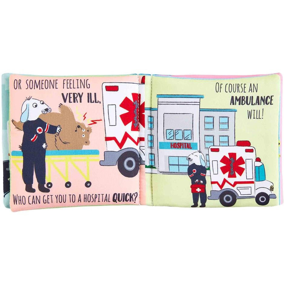 Mud Pie Ambulance  Book & Toy