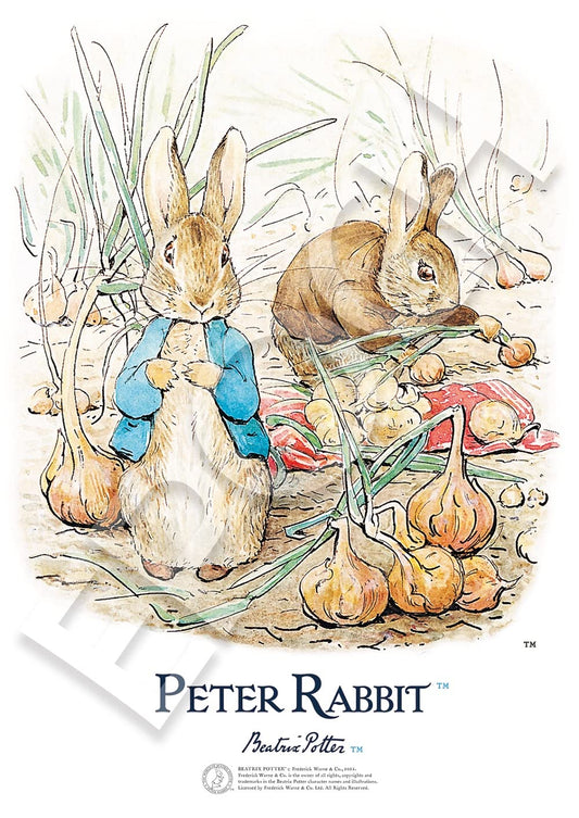 216 Piece Jigsaw Puzzle Peter Rabbit Artworks Of Beatrix Potter ™ Two In The Onion Field Small Piece (18.2X25.7Cm)