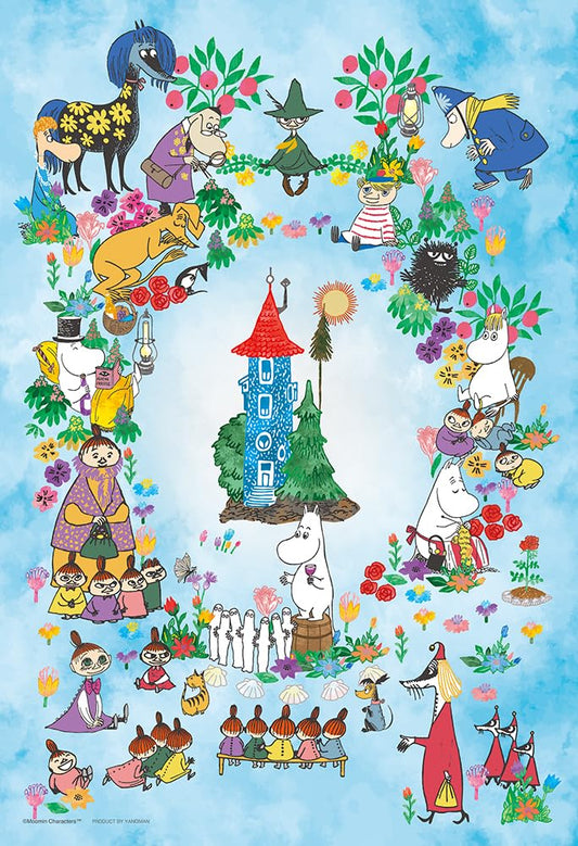 Yanoman 300 Piece Moomin Wreath Jigsaw Puzzle 26X38Cm