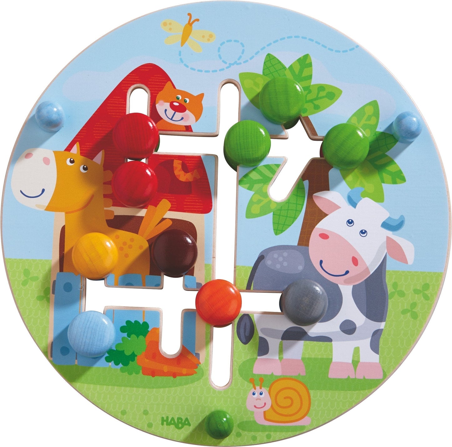 Haba Motor Skills Board on the Farm