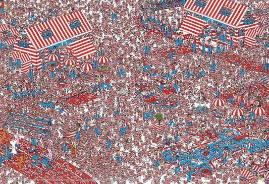 Beverly Jigsaw Puzzle 40-004 Where's Wally? Woof Of The country (40 L-Pieces) Kid Puzzle