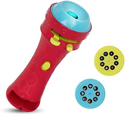 B. toys –Children’s Projector Flashlight with Image Reels- Pretend Play-Make Everything Cosmic & Bright- Light Me To The Moon – 4 years +