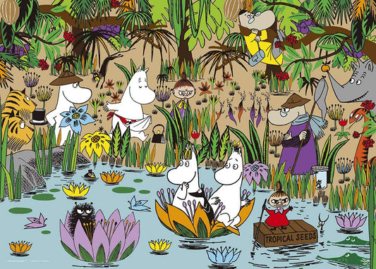 Yanoman 500Pc Jigsaw Puzzle Moomin Jungle Moominvalley Japan (38X53Cm)