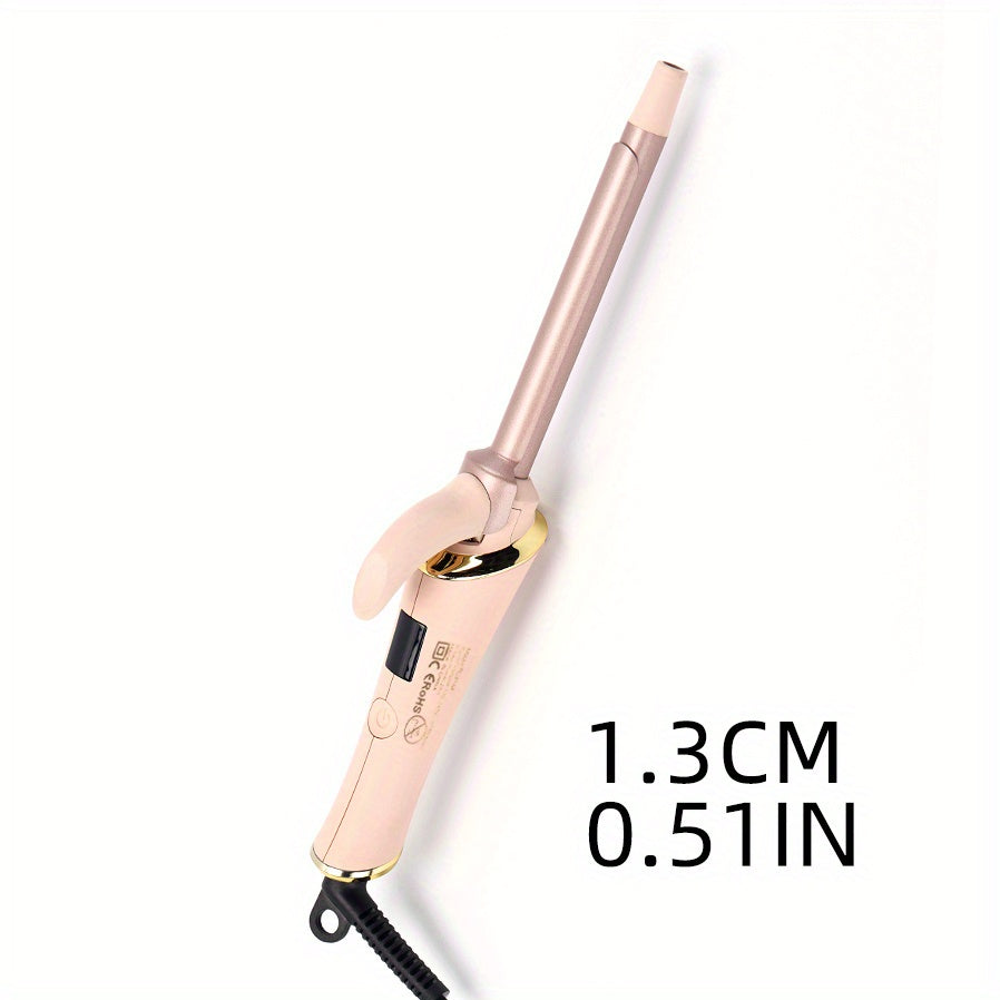 Hair Curling Wands With LCD Display,248°F,284°,320°F,356°F,392°F, 60 Minute Timed Shutdown,5 Gear Temperature Regulation(0.35in,0.51in,0.74in,0.86in,0.98in)