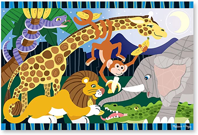 Melissa & Doug Safari Social Floor Puzzle - 24 Pieces