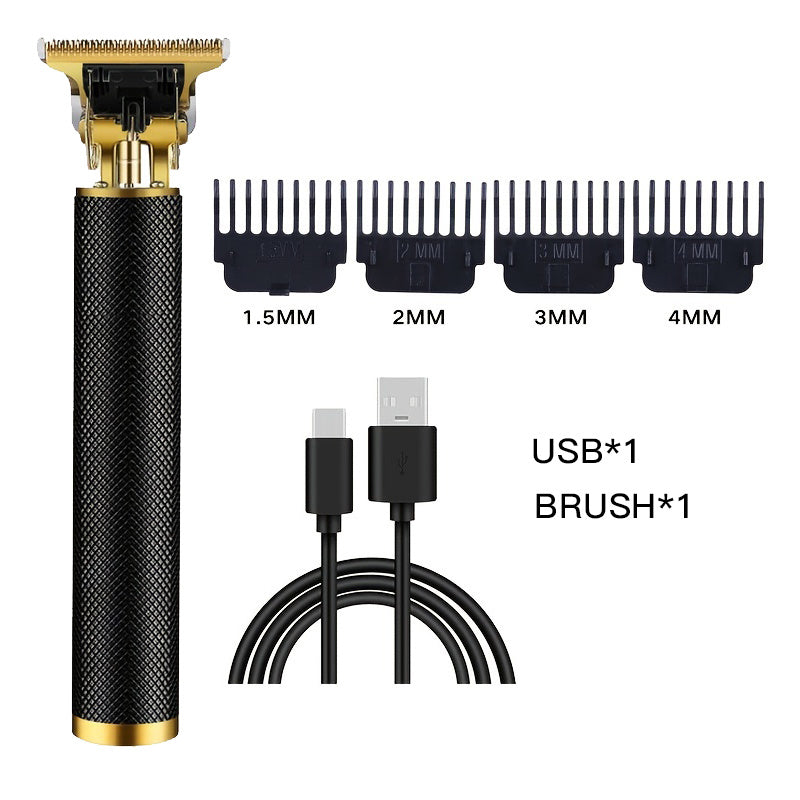 Professional Cordless Hair Clipper Set with USB Rechargeable Technology for Precise Hair Cutting