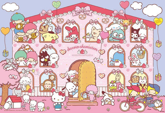 BEVERLY 83-120 Jigsaw Puzzle Sanrio Characters Sweets House 300 Pieces