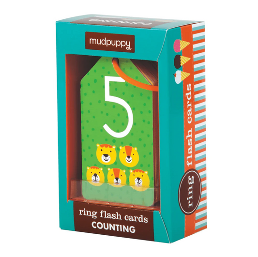 Mudpuppy Ring Flash Cards | Counting