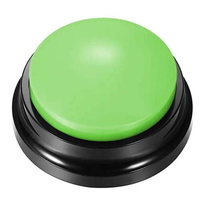 Voice Recording Button Dog Buttons for Communication Pet Training Buzzer 30 Second Record Playback Funny Gift for Study Office ShopOnlyDeal