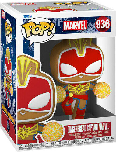 Gingerbread Captain Marvel - Holiday Pop! Vinyl Figure