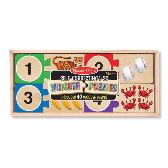 Melissa & Doug Self-Correcting 1-20 Number Puzzle