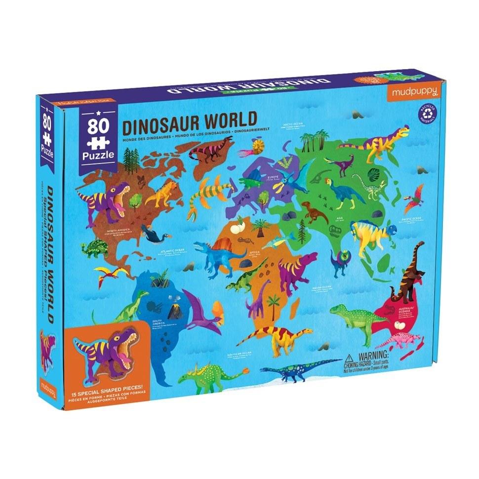 Mudpuppy 80pc Dinosaur World