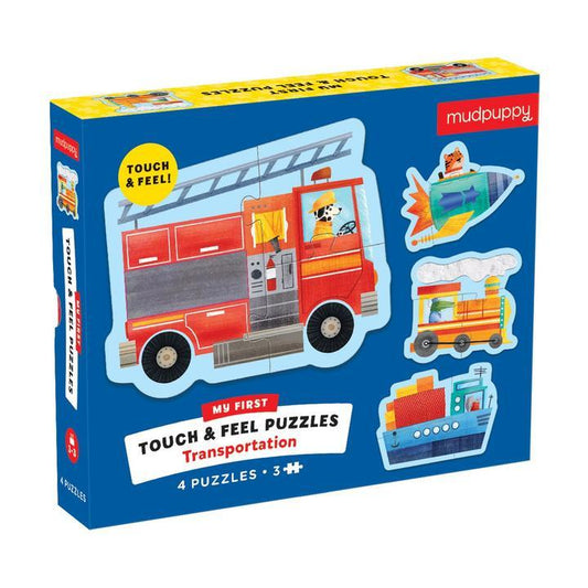 Mudpuppy Touch & Feel Puzzle Transportation