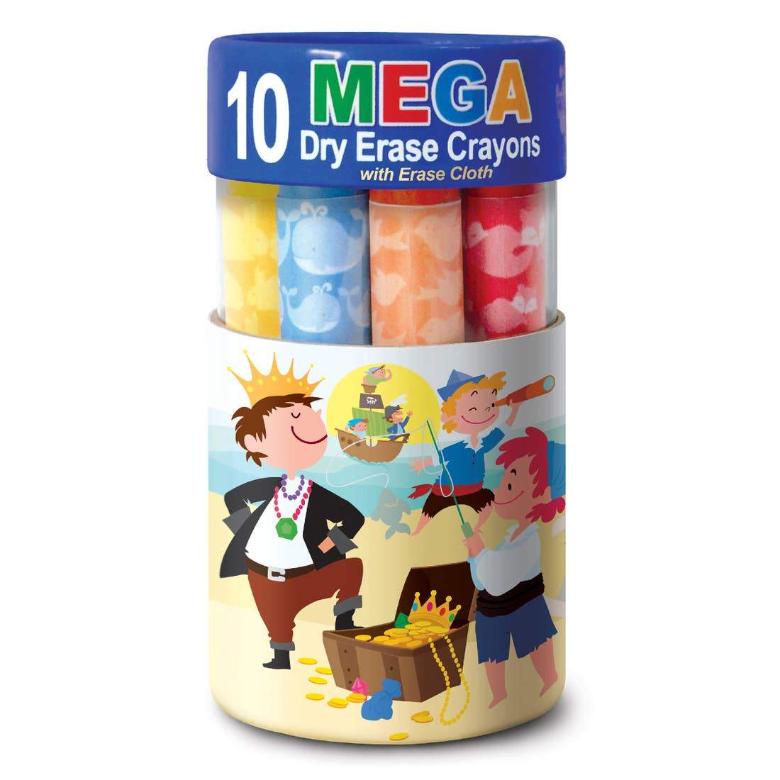 Piggy Story Dry Erase Mega Crayons