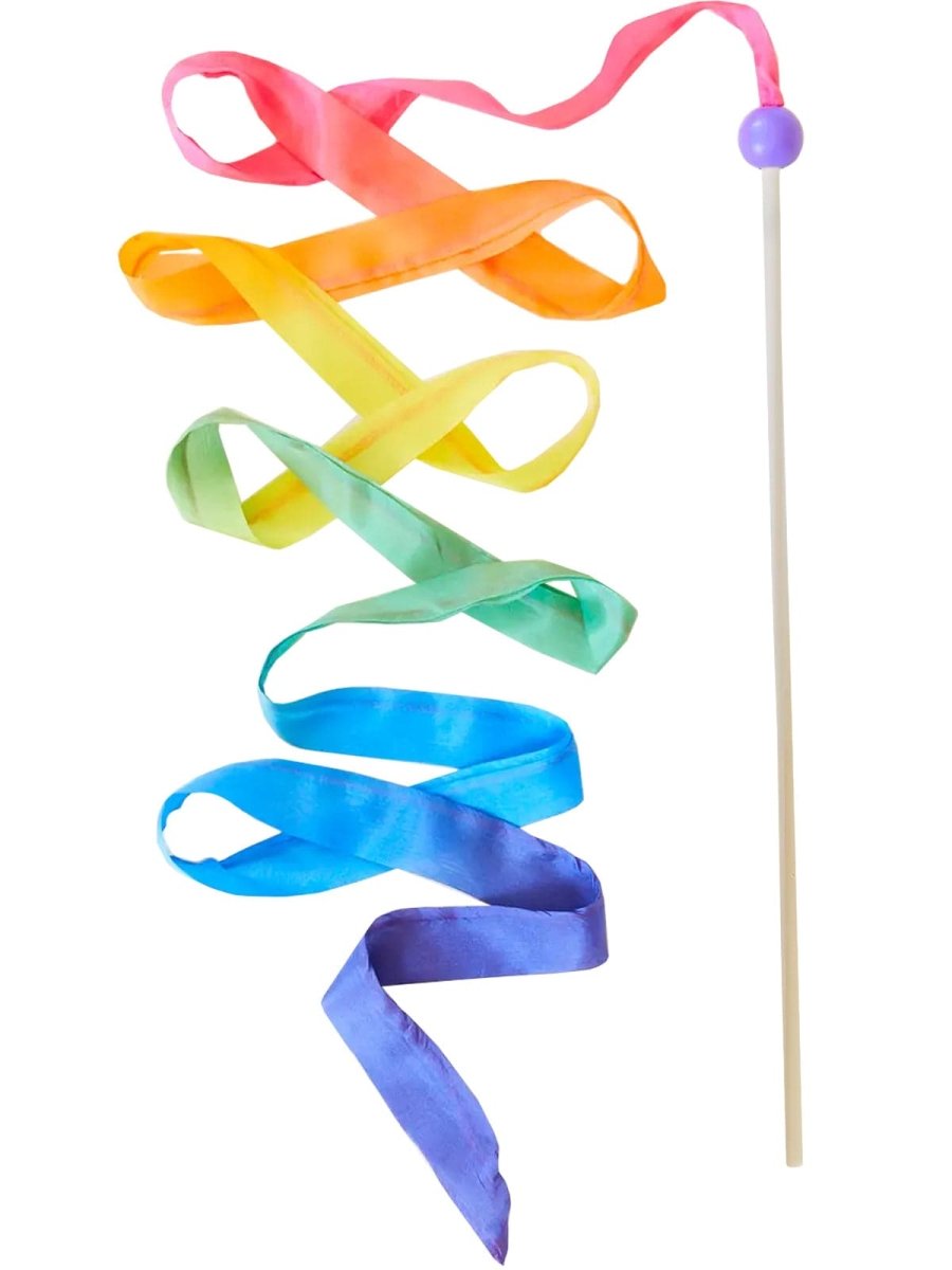 RAINBOW SILK STREAMER WAND
